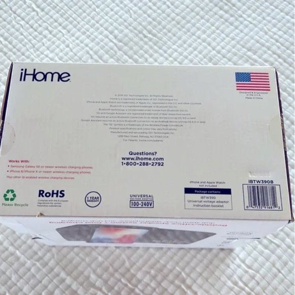 Speaker Alarm Clock Wireless Charging iHome - Picture 7 of 11